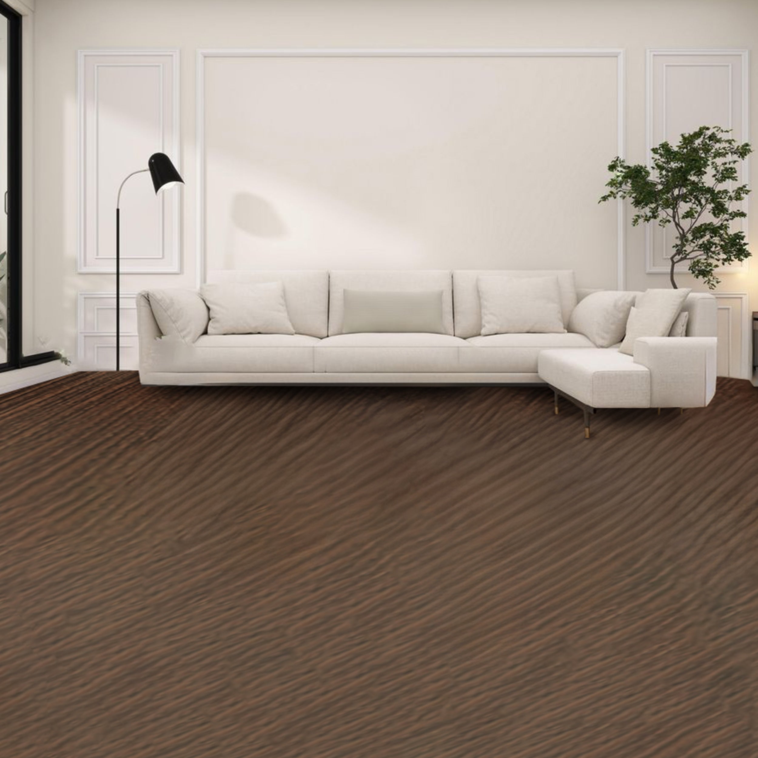 Madera marrón oscuro